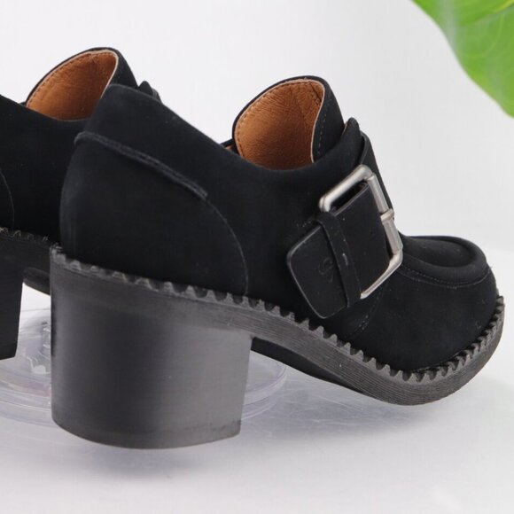 NEW GENTLE SOULS Bestie Suede Shooties black for women 663mn - Picture 3 of 13